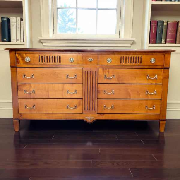 Directoire Nine Drawer Commode - Solid Cherry Wood