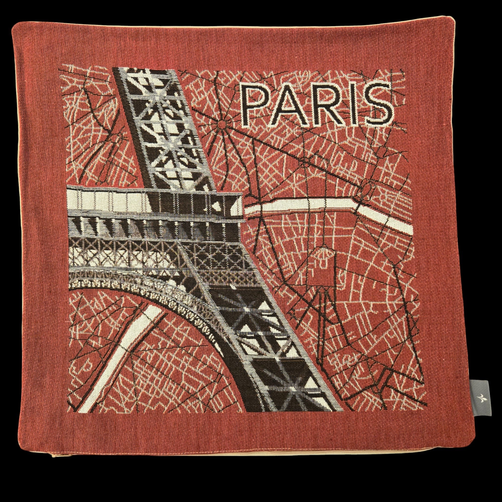 French Pillow Red Paris