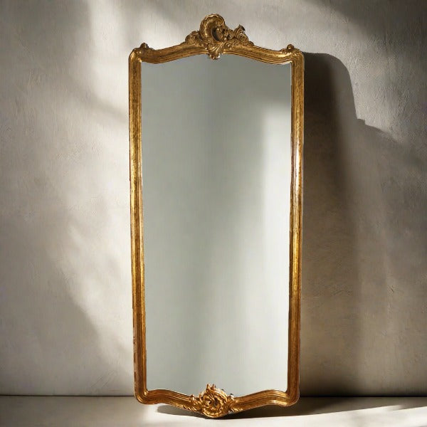 Deep Carved Vertical Mirror