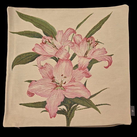 French Pillow White Lily Flower