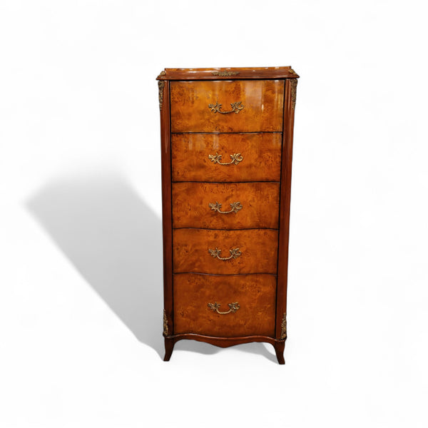 Louis XV Lingerie Chest - Burl