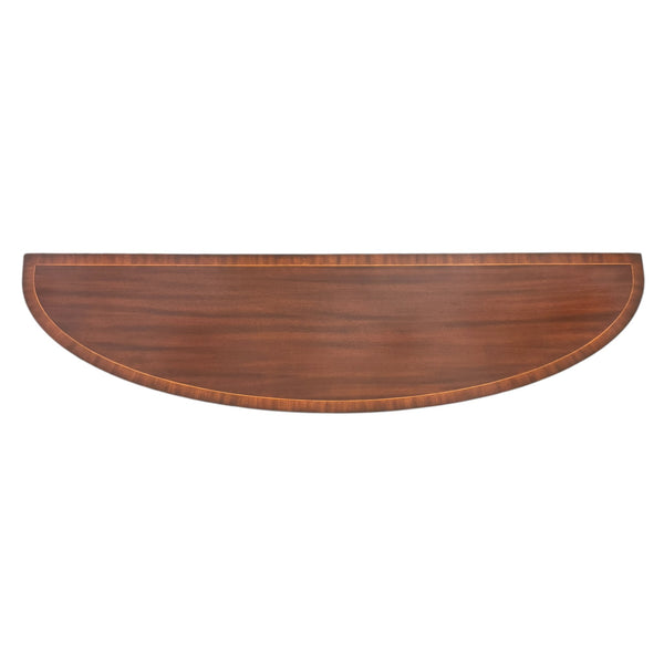 Directoire Demi-Lune Console Annabelle In White Lacquer