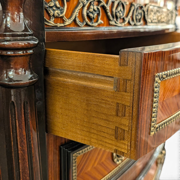 Louis XVI Demi-Lune Sideboard - Rosewood & Kingwood