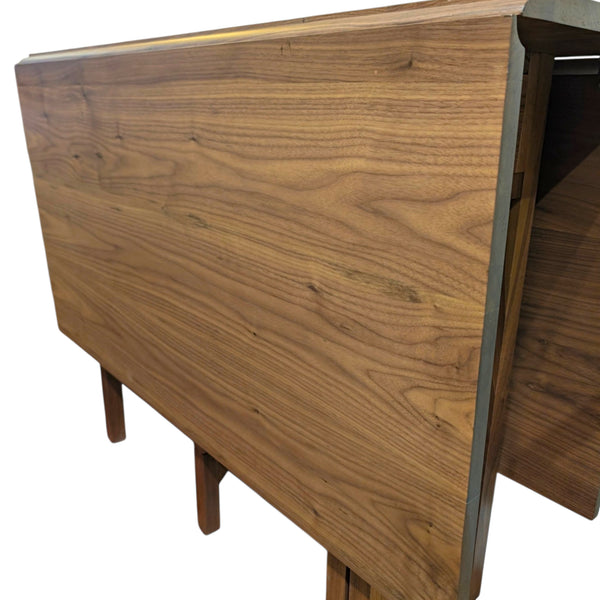 Walnut Drop Leaf Console Dining Table