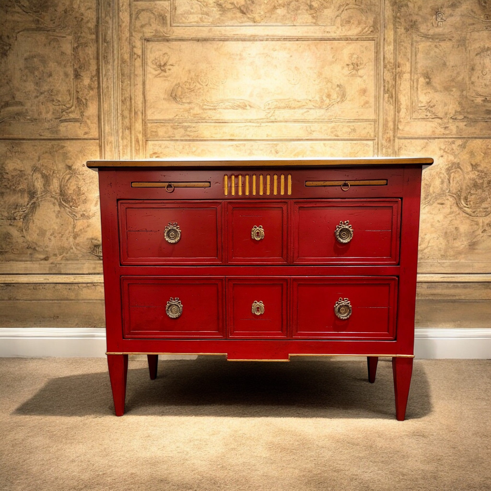 Commode Delphine - Rouge