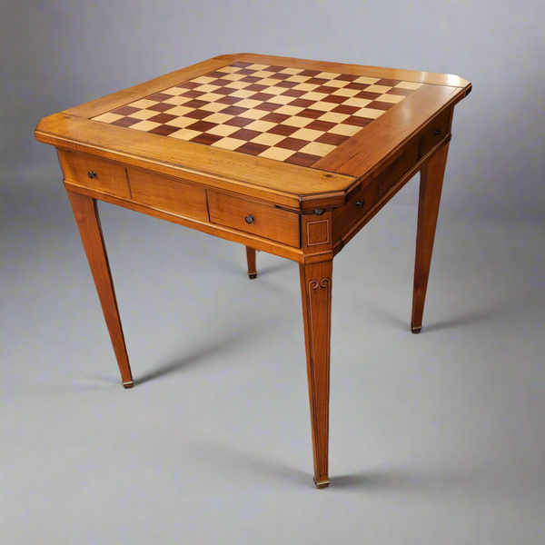 Directoire Game Table  - Cherry Wood