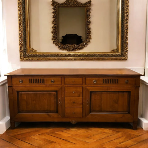 Directoire Grand Buffet - Two Door, Six Drawer in Cherry Wood