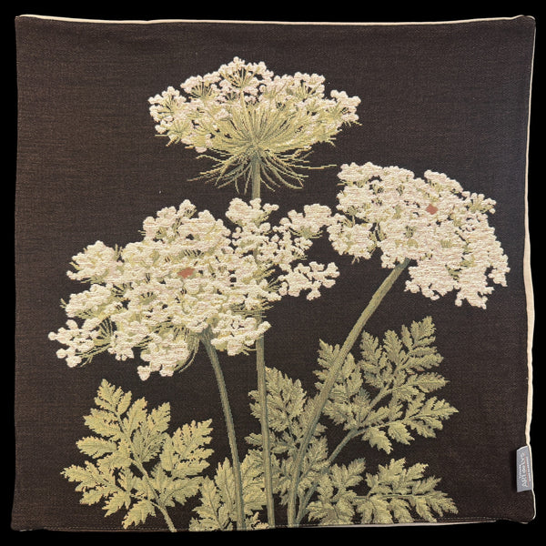 French Pillow Lace Flower I in Noir