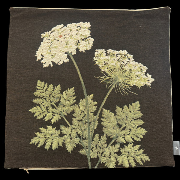 French Pillow Lace Flower II in Noir