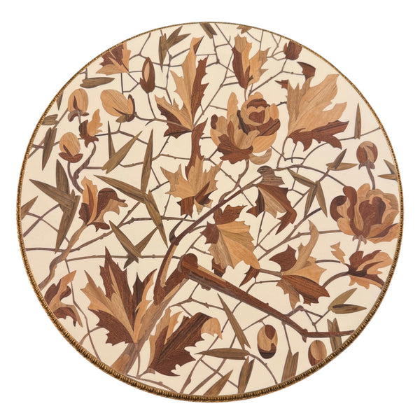 Nature Inlay Round Side Table