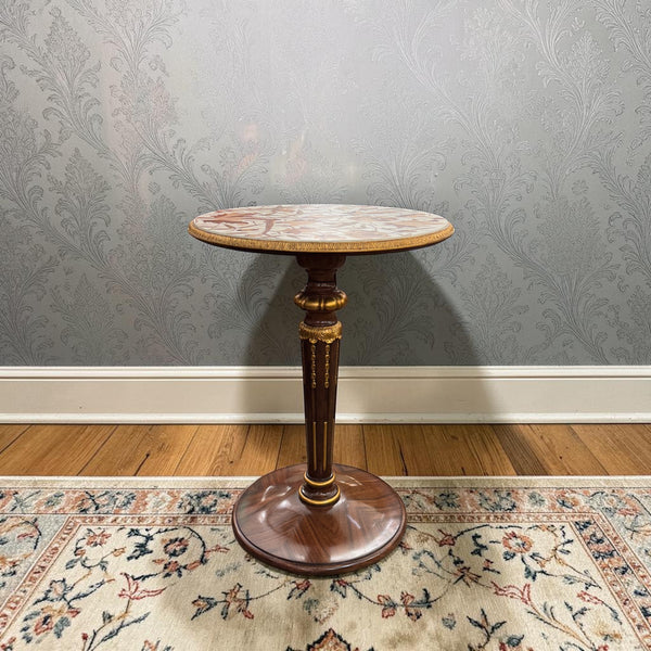 Nature Inlay Round Side Table