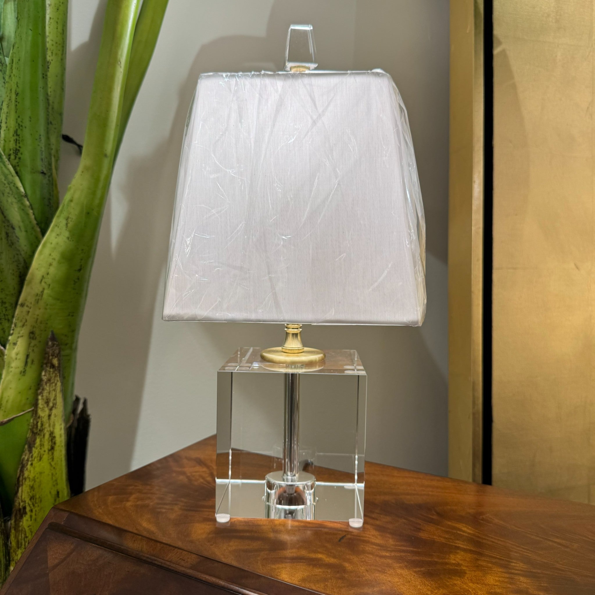 Lead Crystal Square Mini Lamp