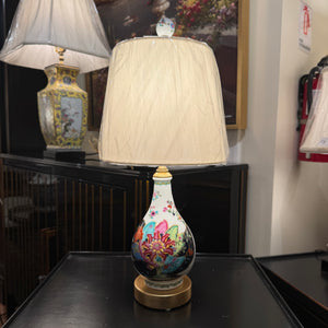 Mini Porcelain Tobacco Leaf Table Lamp