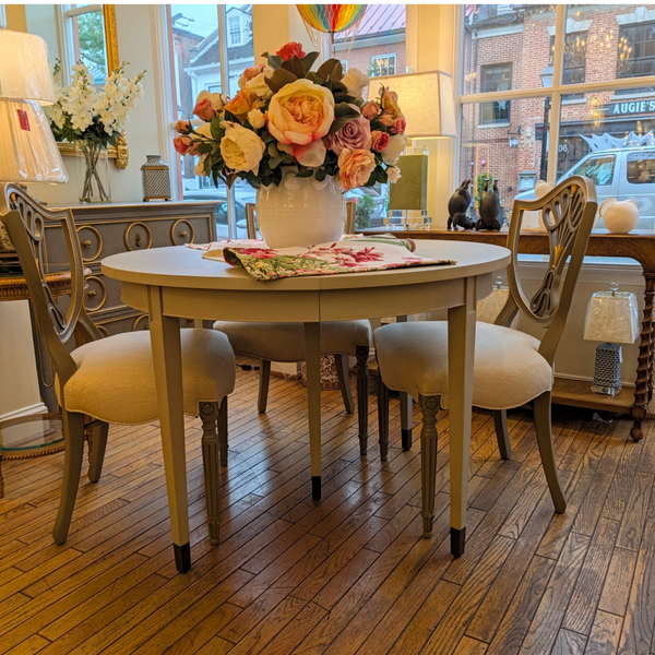 Directoire Verdi Gris Round Dining Table