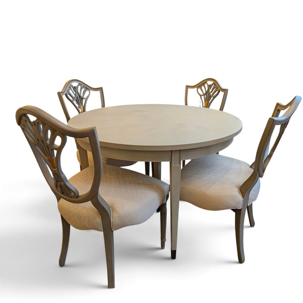 Directoire Verdi Gris Round Dining Table