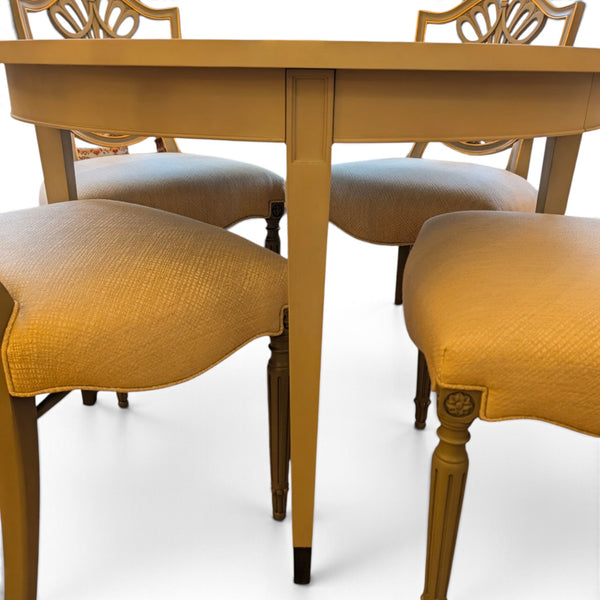 Directoire Verdi Gris Round Dining Table