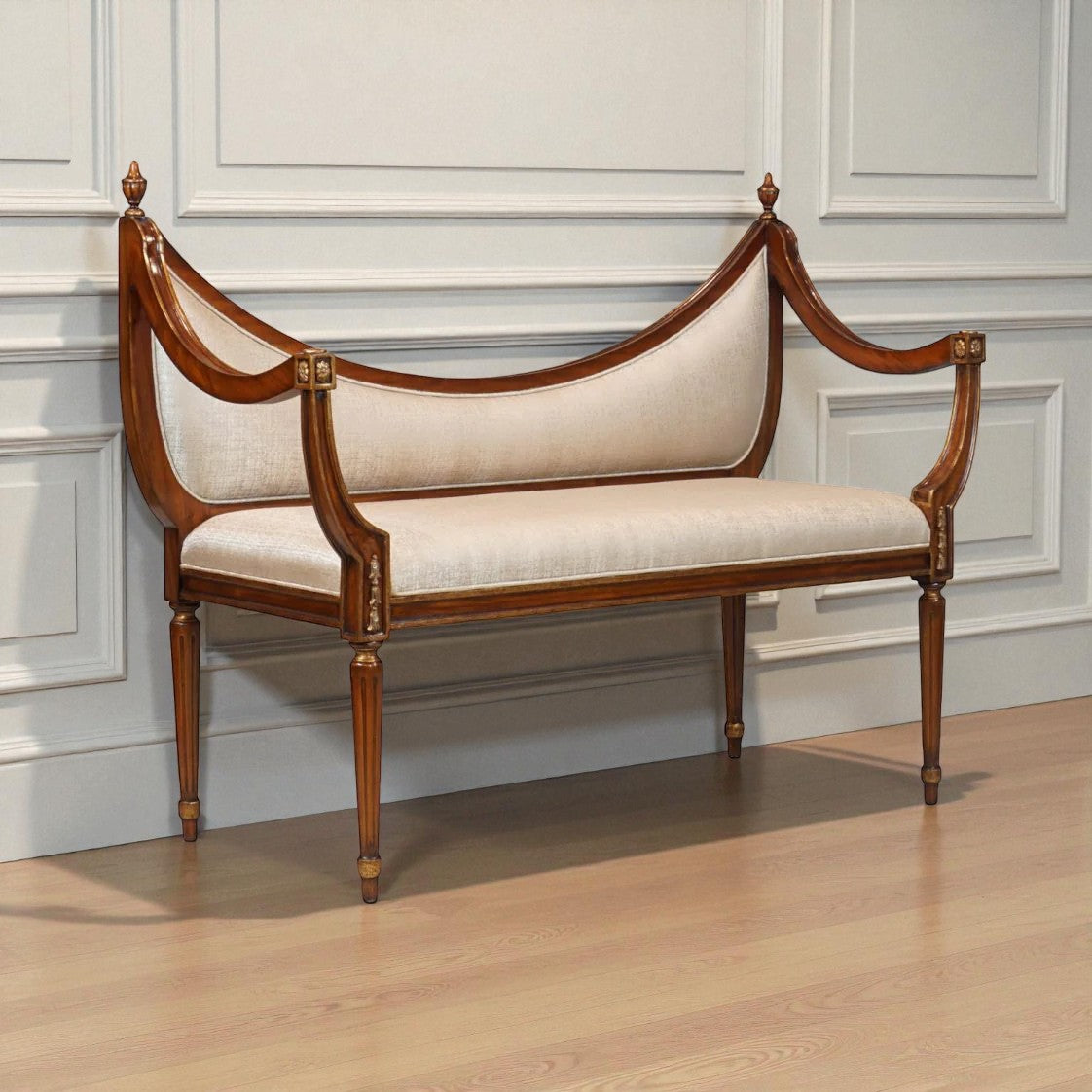 Louis XVI Bench - Mahogany