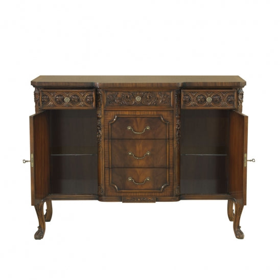 Elegant Petite Two Door Six Drawer Subtle Sideboard