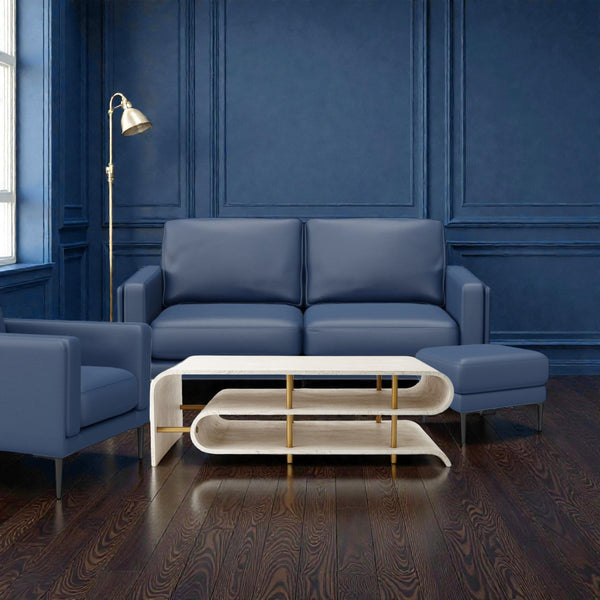 Auteuil Canape Sofa - Kobalt Leather