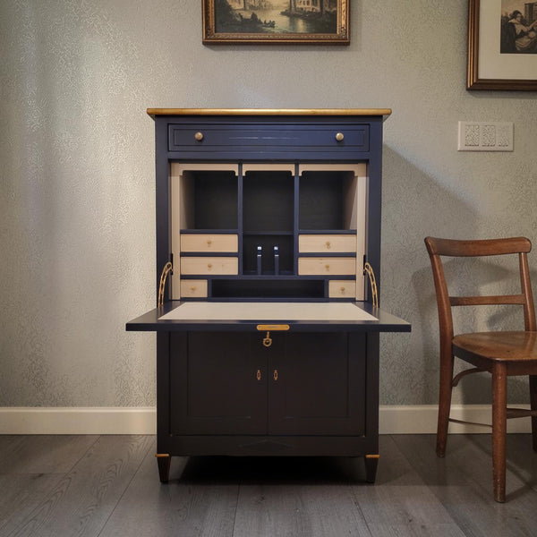 Grand Secretary Desk - Midnight Blue