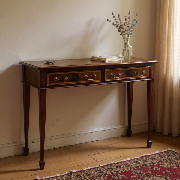 Directorie Console Kathleen - Solid Mahogany with Two Drawer