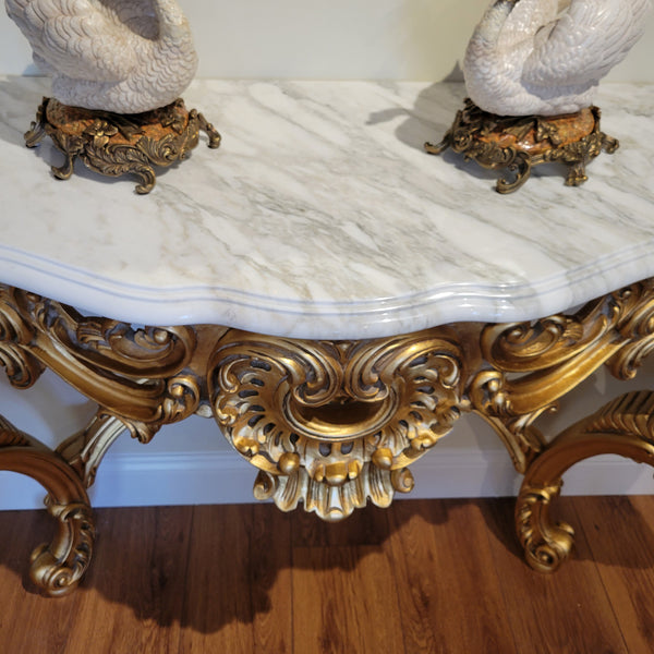 Louis XV Wall Console - Gold Leaf