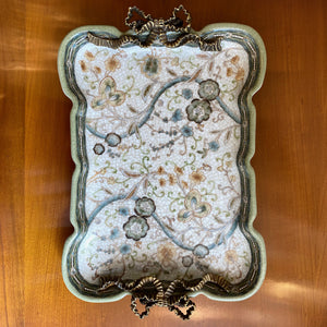 Porcelain Plate with Bronze Ormolu