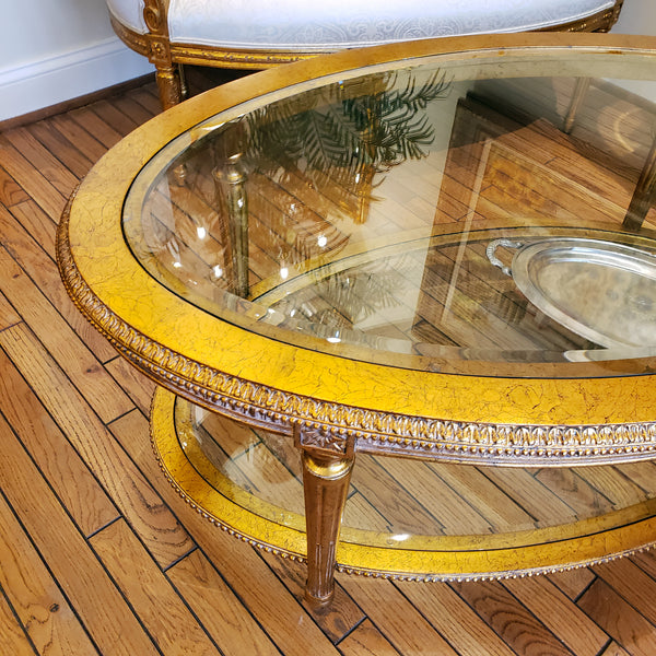 Louis XVI Coffee Table - Gold Leaf