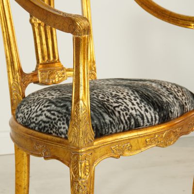 Epinal End Chair - Gold
