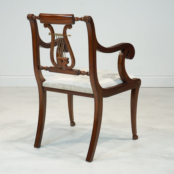 Lyre End Chair - White