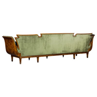 Art Deco Ash King Sofa - Green