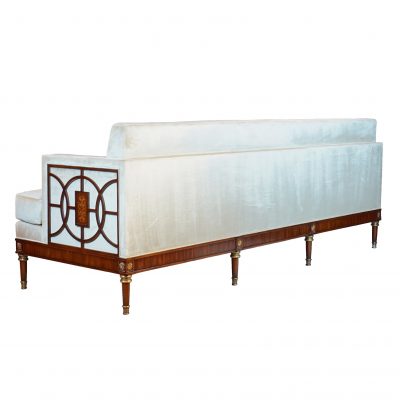 Art Deco King Sofa with Maple Inlay