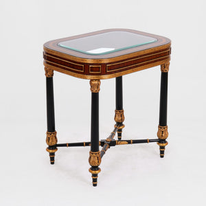 Side Table Saint-Cirq-Lapopie with Glass Top
