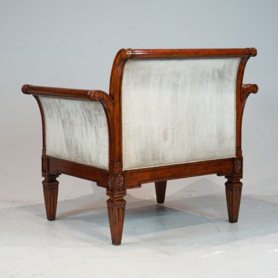 Louis XVI Arm Chair with Winged Arms