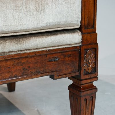 Louis XVI Arm Chair with Winged Arms