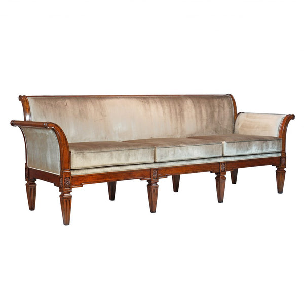 Louis XVI Sofa with Winged Arms