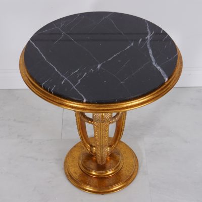 Aphrodite Side Table - Black/Gold