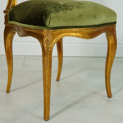 Louis XV Deep Carved Side Chair - Gold