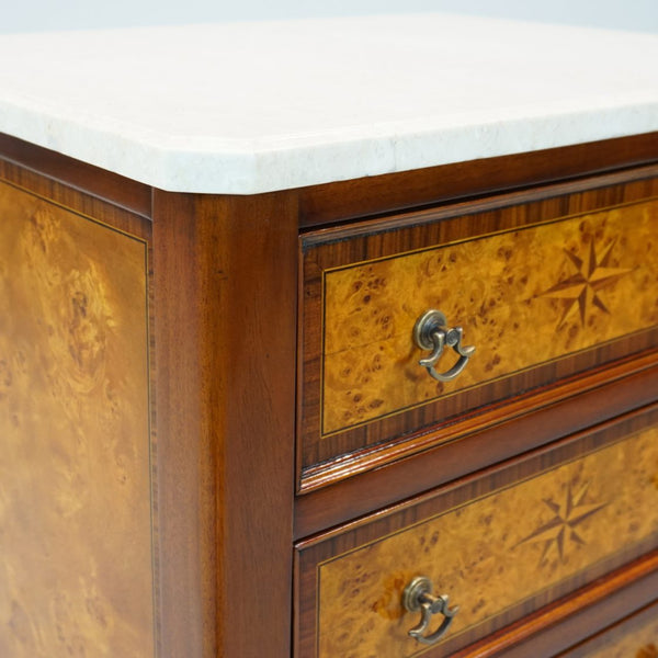 Louis XV Side Table with Marble Top