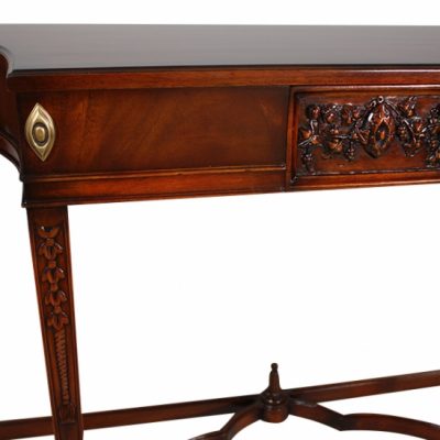 Directorie Console - Hand Carved Solid Mahogany