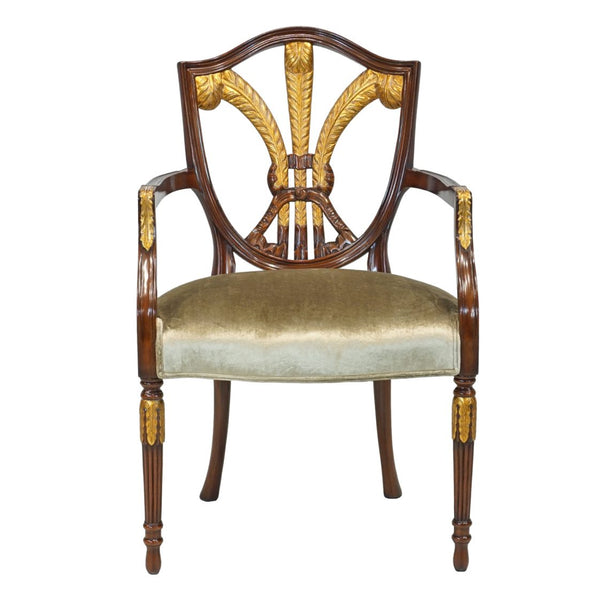 Bretagne End Chair - Gold