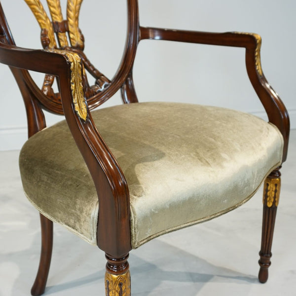 Bretagne End Chair - Gold