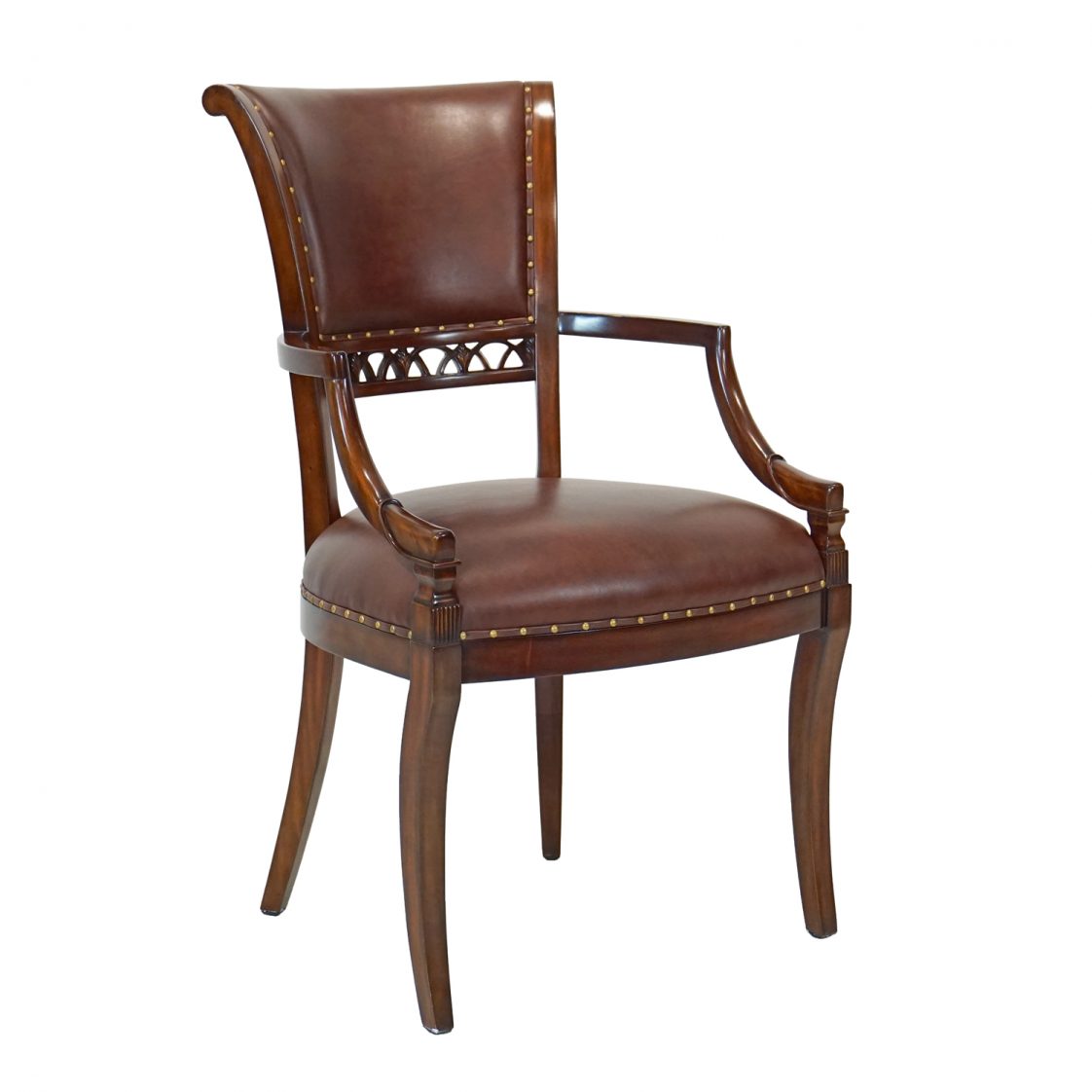 Toulon End Chair - Leather