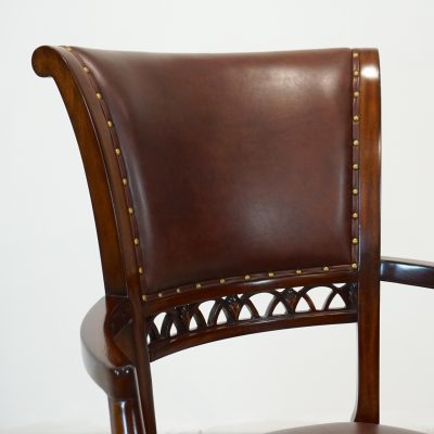 Toulon End Chair - Leather