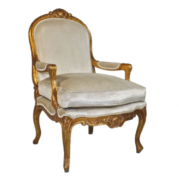 Louis XV Deep Carved Arm Chair II