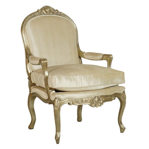 Louis XV Deep-Carved Arm Chair II - Champagne