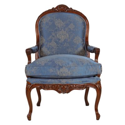Louis XV Deep Carved Arm Chair II - Traditional