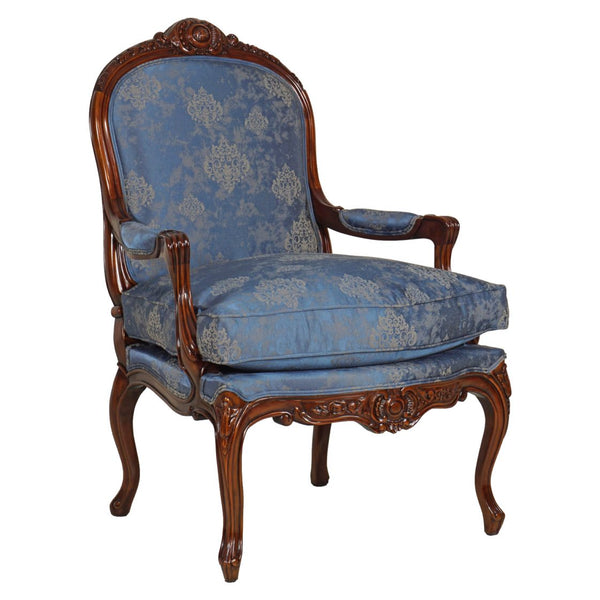 Louis XV Deep Carved Arm Chair II - Traditional