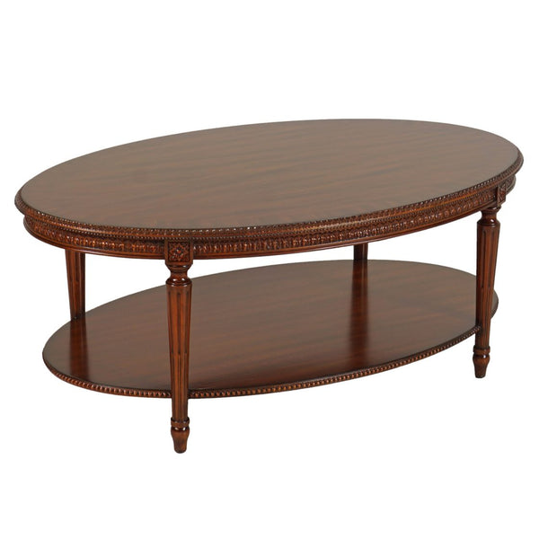 Louis XVI Coffee Table - Solid Wood Top
