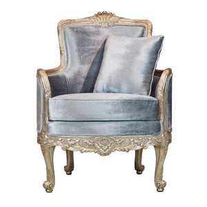 Louis XV Lyon Arm Chair - Silver